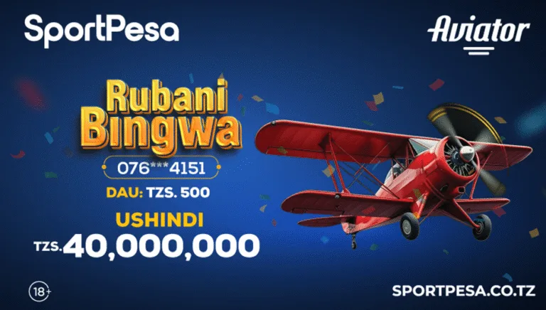 SportPesa Tanzania’s aviator and Spin the Wheel are turning small stakes into big winnings